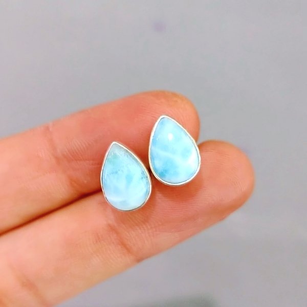 Larimar küpe